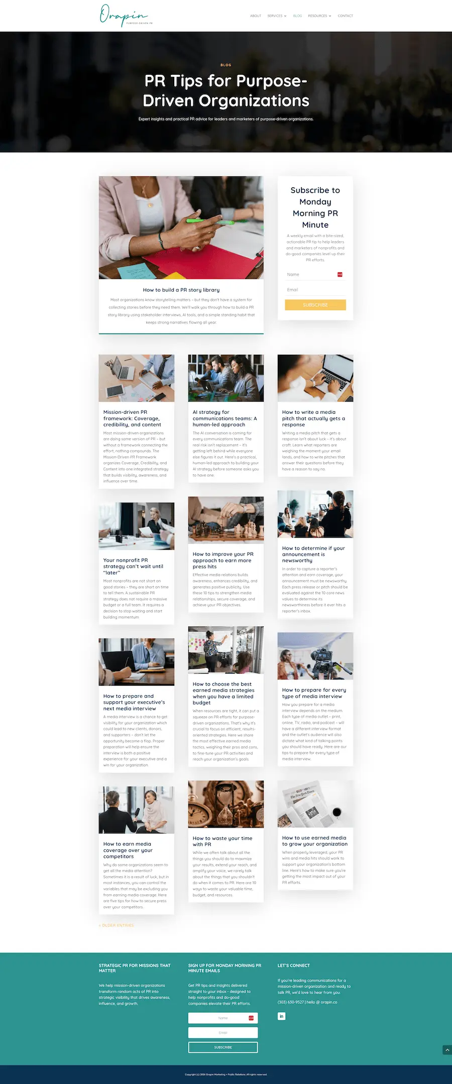 Orapin - Blog